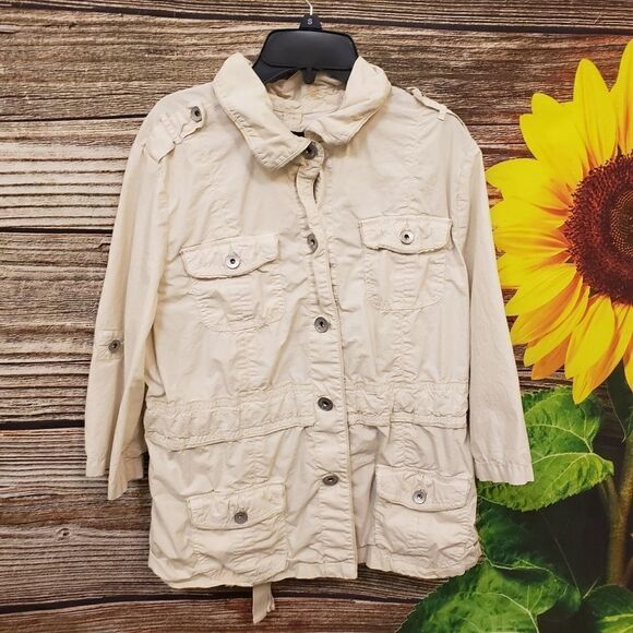 Calvin Klein Jackets & Blazers - "Calvin Klein " Woman's long sleeve jacket Size : XL 100% cotton Pre-owned